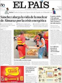 Portada de El País (Espa&ntilde;a)