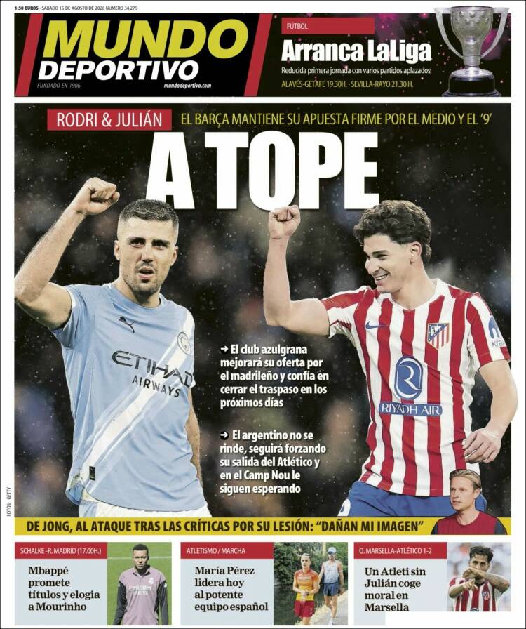Portada de El Mundo Deportivo (Espa&ntilde;a)