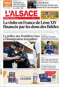 Portada de Journal L'Alsace (France)