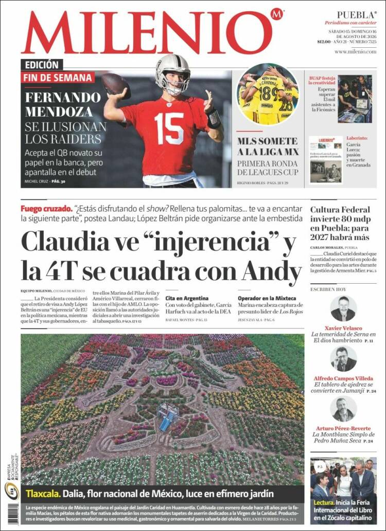 Portada de Milenio de Puebla (M&eacute;xico)