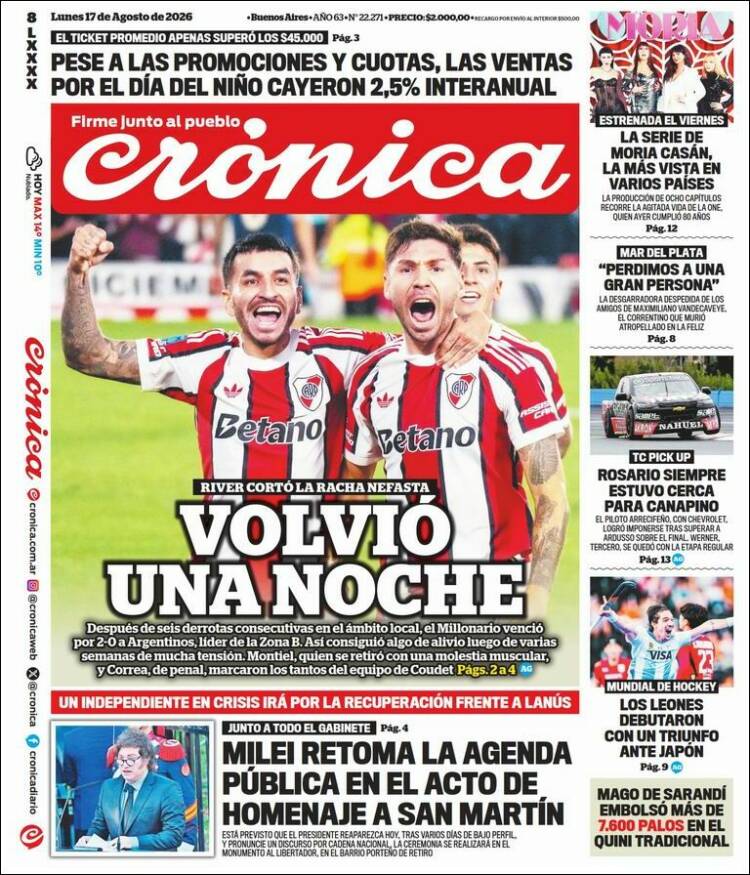 Portada de La Voz del Chaco (Argentina)