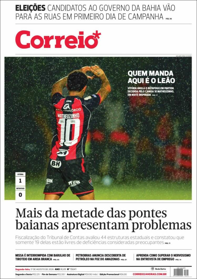 Portada de Correio* (Brasil)