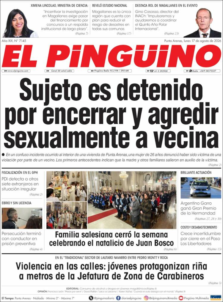 Portada de El Pingüino (Chile)
