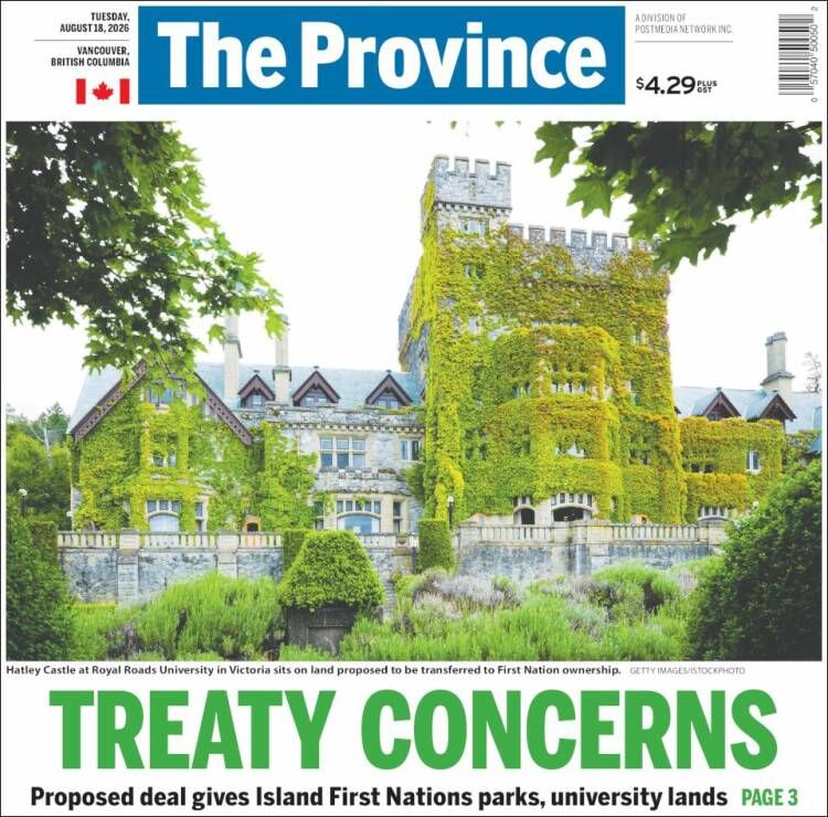 Portada de The Province (Canad&aacute;)
