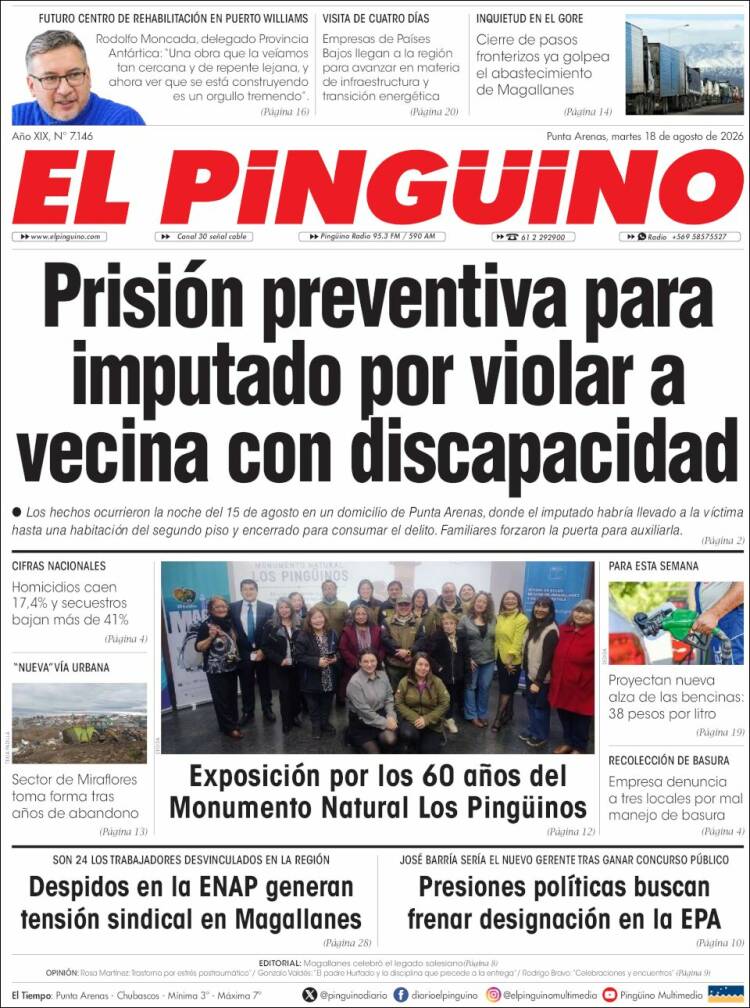 Portada de El Pingüino (Chile)