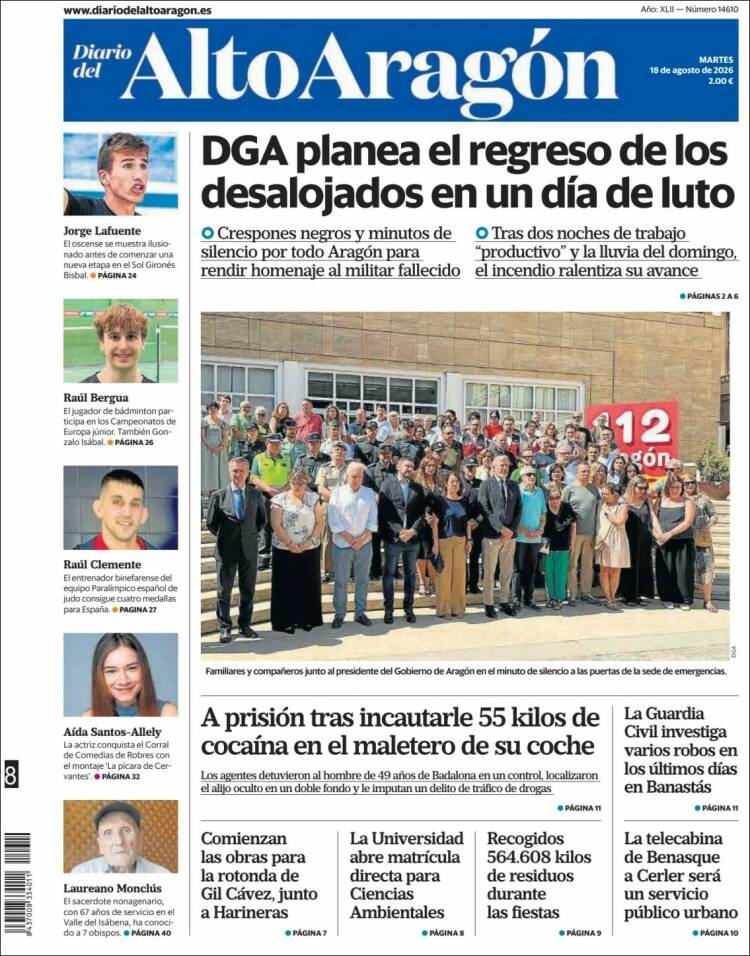 Portada de Diario del AltoAragón (Espa&ntilde;a)