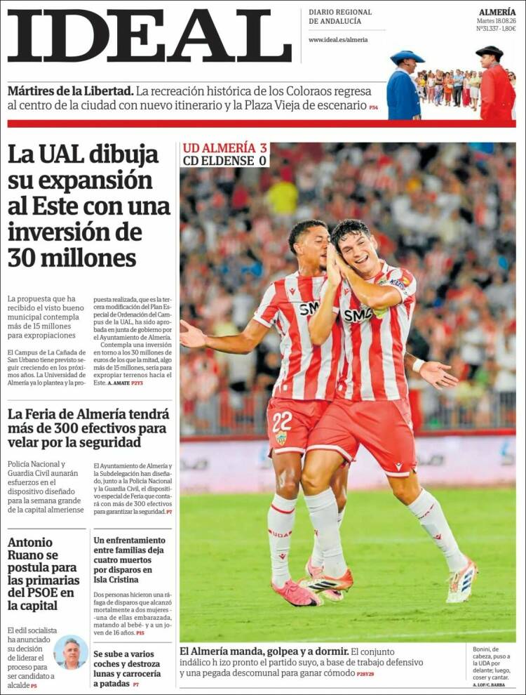 Portada de Ideal Almeria (Espa&ntilde;a)