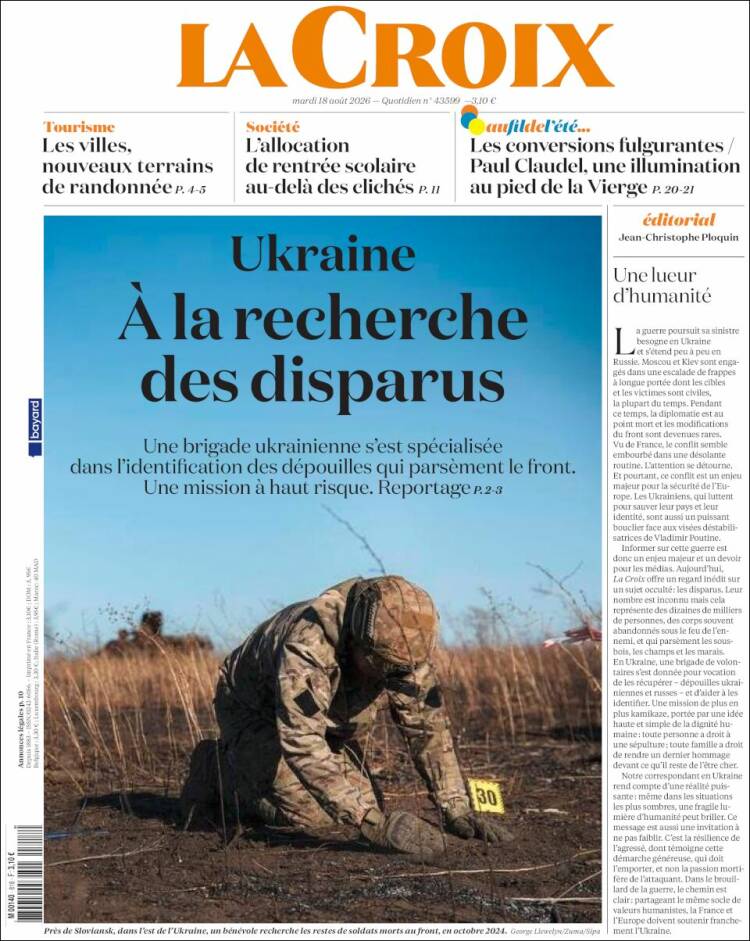 Portada de La Croix (Francia)