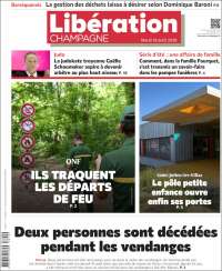 Portada de Libération Champagne (Francia)