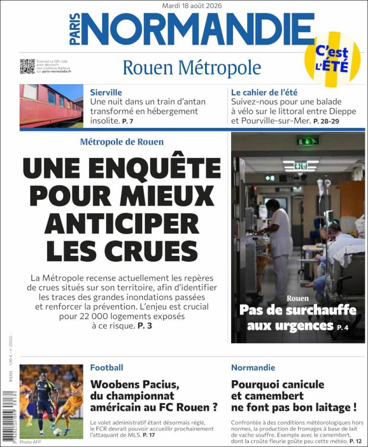 Portada de Paris Normandie (Francia)