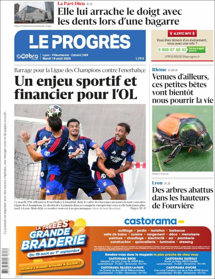 Portada de Progres de Fecamp (Francia)