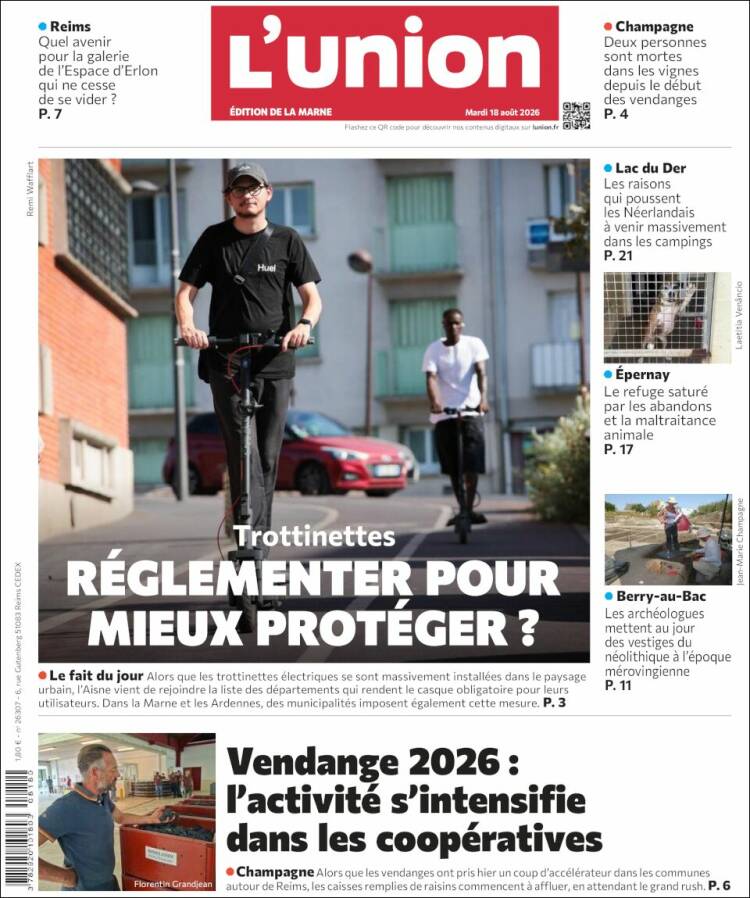 Portada de L'Union (Francia)