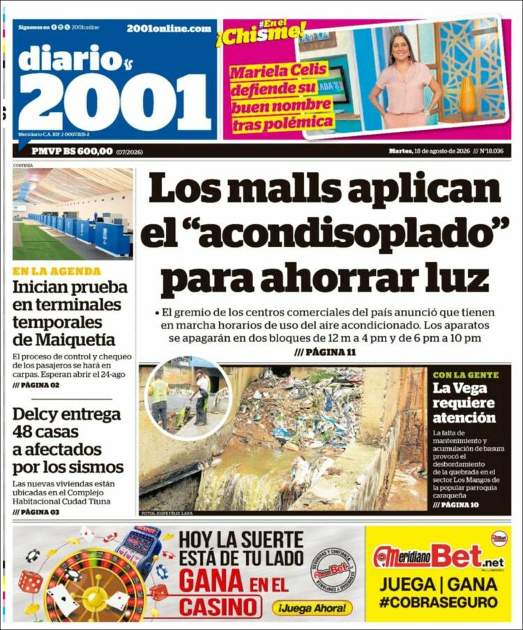 Portada de 2001 - Dosmiluno (Venezuela)