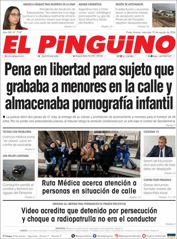 Portada de El Pingüino (Chile)