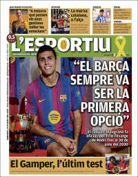 Portada de L'Esportiu (Espa&ntilde;a)