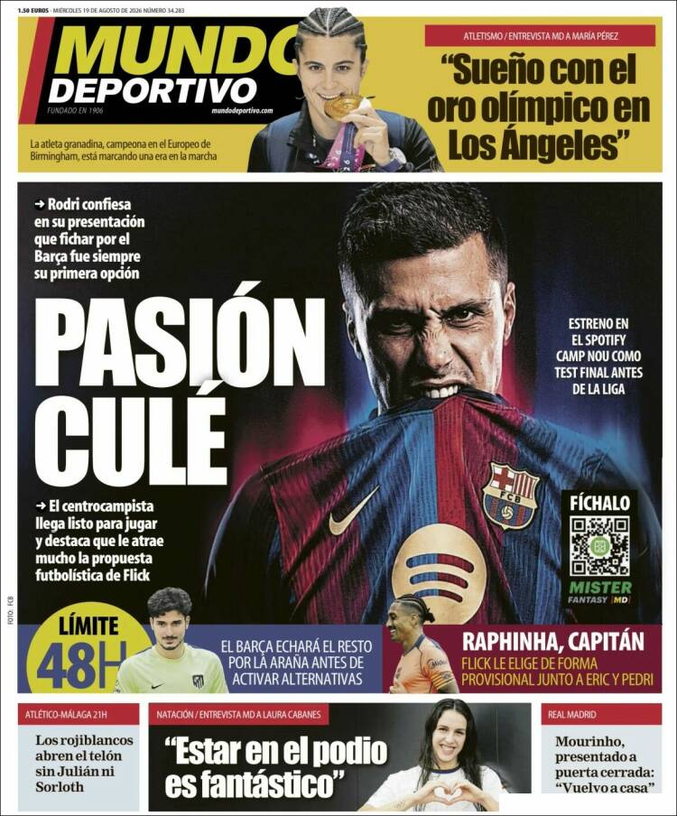 Portada de El Mundo Deportivo (Espa&ntilde;a)