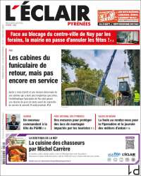 Portada de L'Eclair des Pyrénées (Francia)