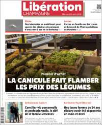 Portada de Libération Champagne (France)