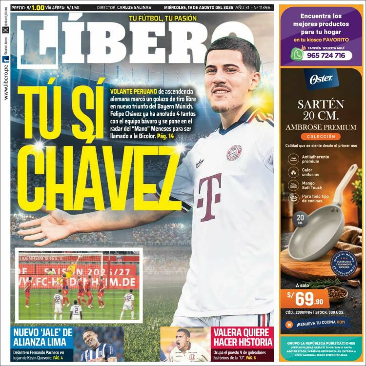 Portada de Líbero (Per&uacute;)
