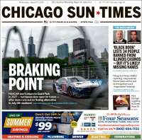 Portada de Chicago Sun-Times (USA)