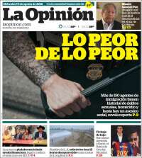 Portada de La Opinión (USA)