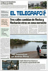 Portada de El Telégrafo (Uruguay)