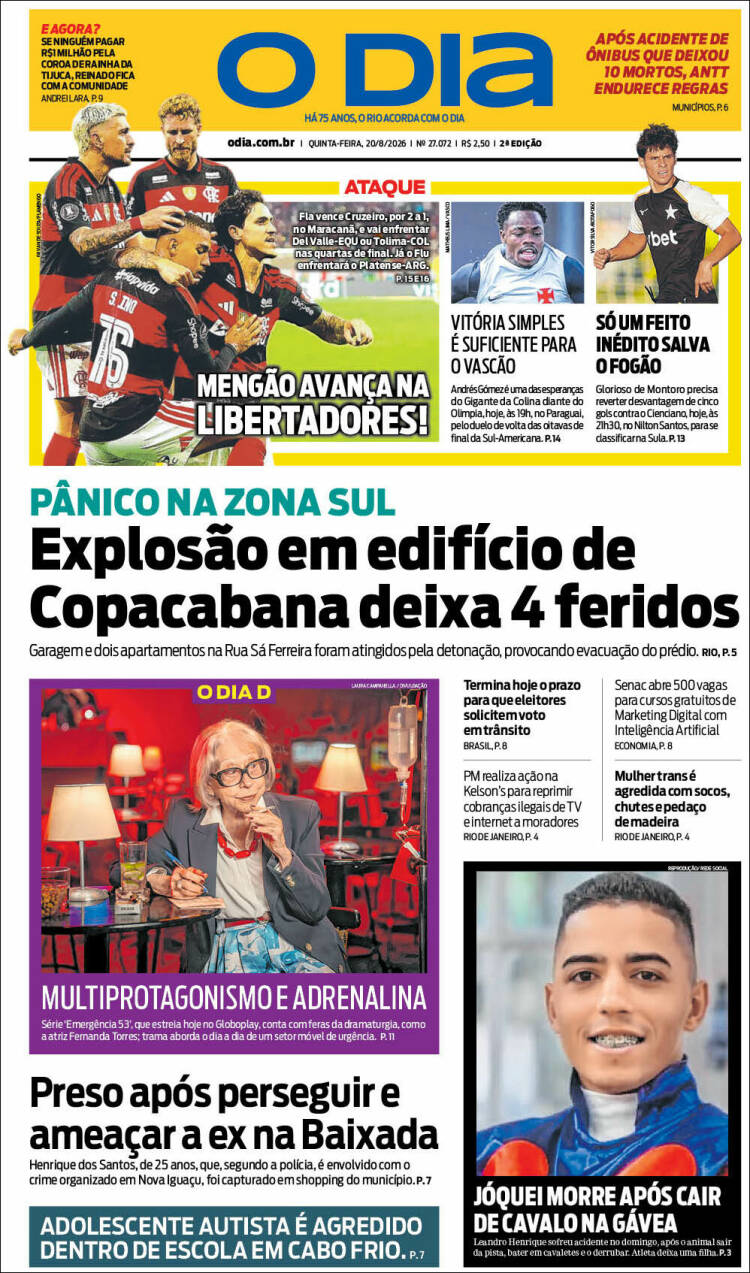 Portada de O Dia (Brasil)
