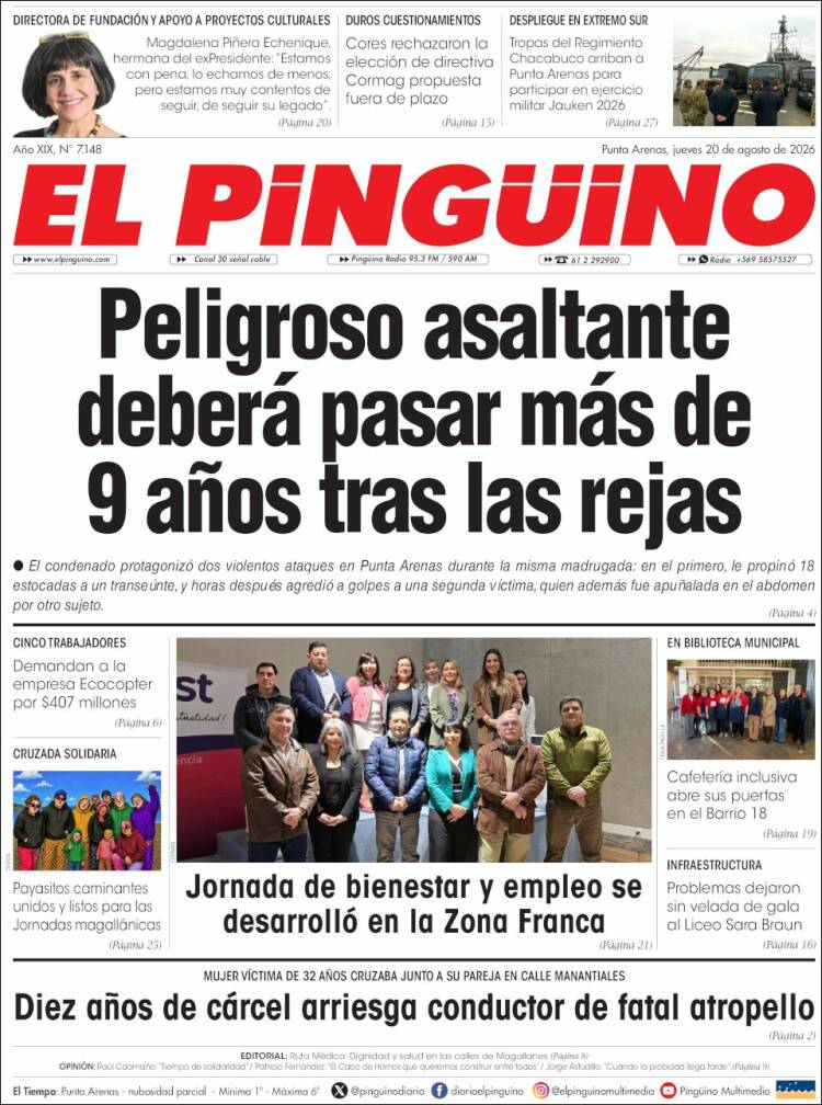 Portada de El Pingüino (Chile)