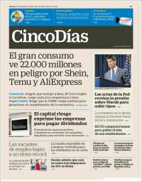 Portada de Cinco Días (Espa&ntilde;a)