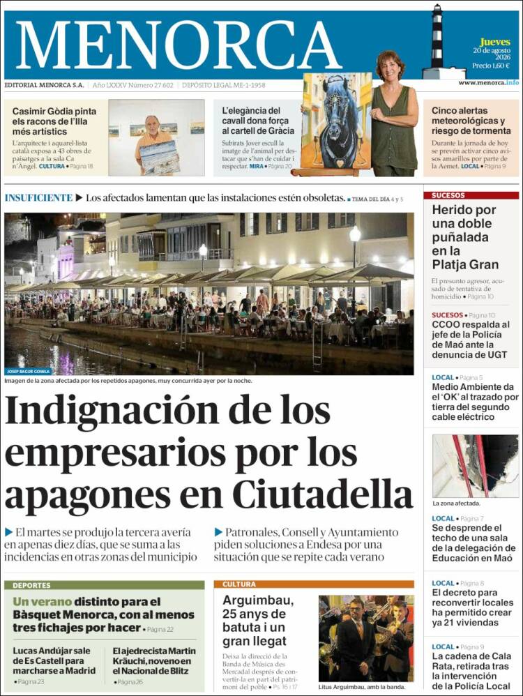 Portada de Menorca - Diario Insular (Espa&ntilde;a)