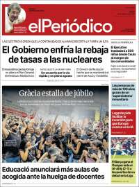 Portada de El Periódico (Espa&ntilde;a)