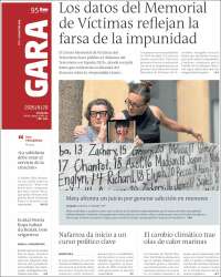 Portada de Gara (Espa&ntilde;a)