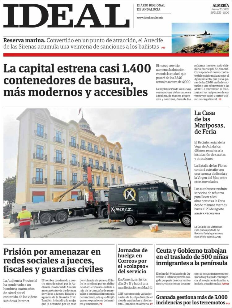Portada de Ideal Almeria (Espa&ntilde;a)