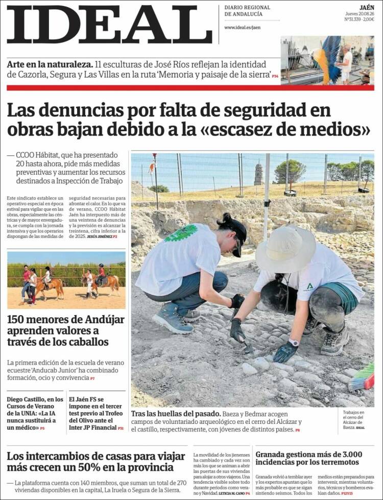 Portada de El Ideal de Jaén (Espa&ntilde;a)