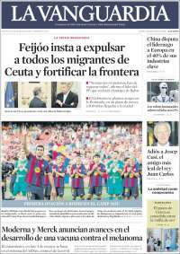 Portada de La Vanguardia (Espa&ntilde;a)
