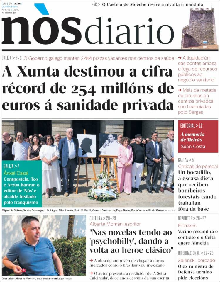 Portada de Nòs Diario (Espa&ntilde;a)