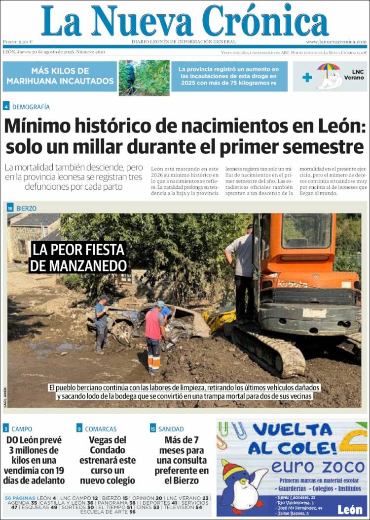 Portada de La Nueva Crónica (Espa&ntilde;a)