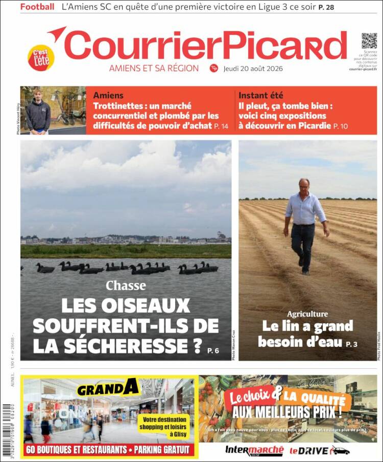Portada de Courrier Picard (Francia)