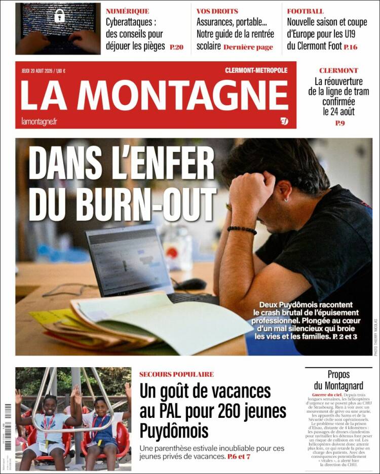 Portada de La Montagne (Francia)