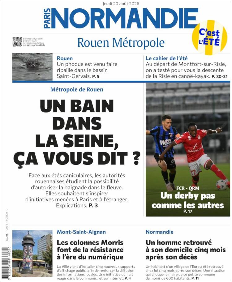 Portada de Paris Normandie (Francia)