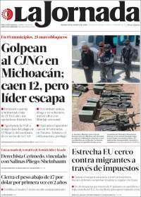 Portada de La Jornada (M&eacute;xico)