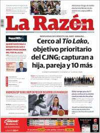 Portada de La Razón (M&eacute;xico)