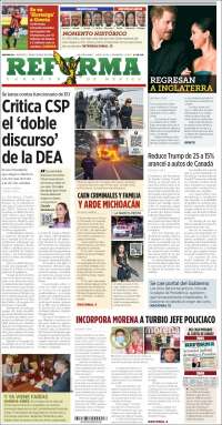 Portada de Reforma (M&eacute;xico)