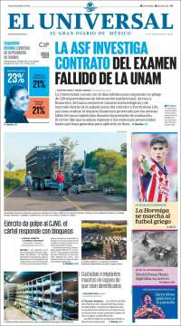 Portada de El Universal (M&eacute;xico)