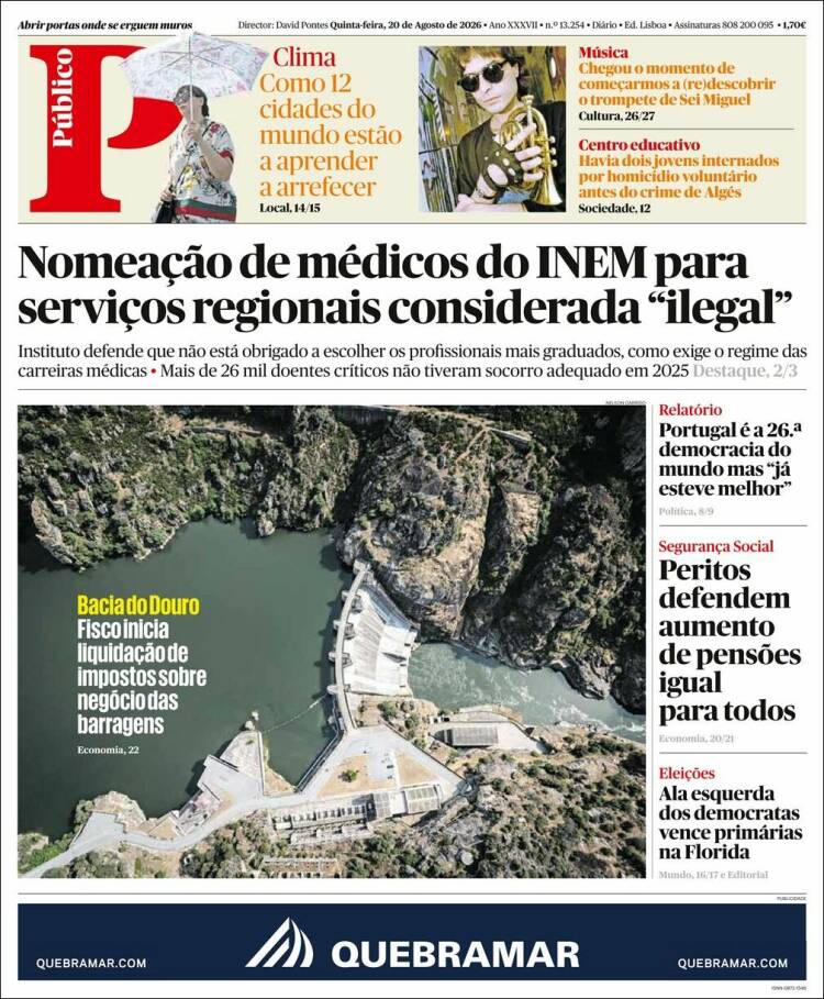 Portada de Público (Portugal)
