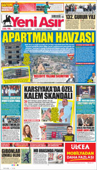Portada de Yeni Asır (Turqu&iacute;a)