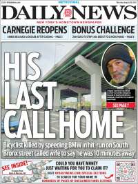 Portada de Daily News - New York (USA)