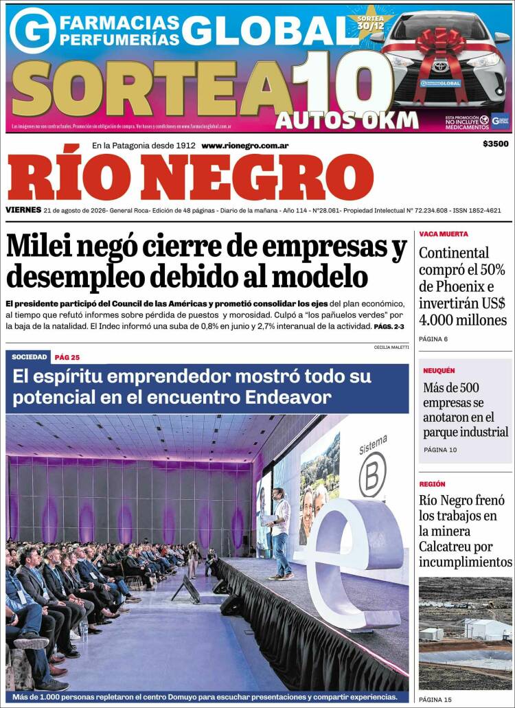 Portada de Rio Negro (Argentina)