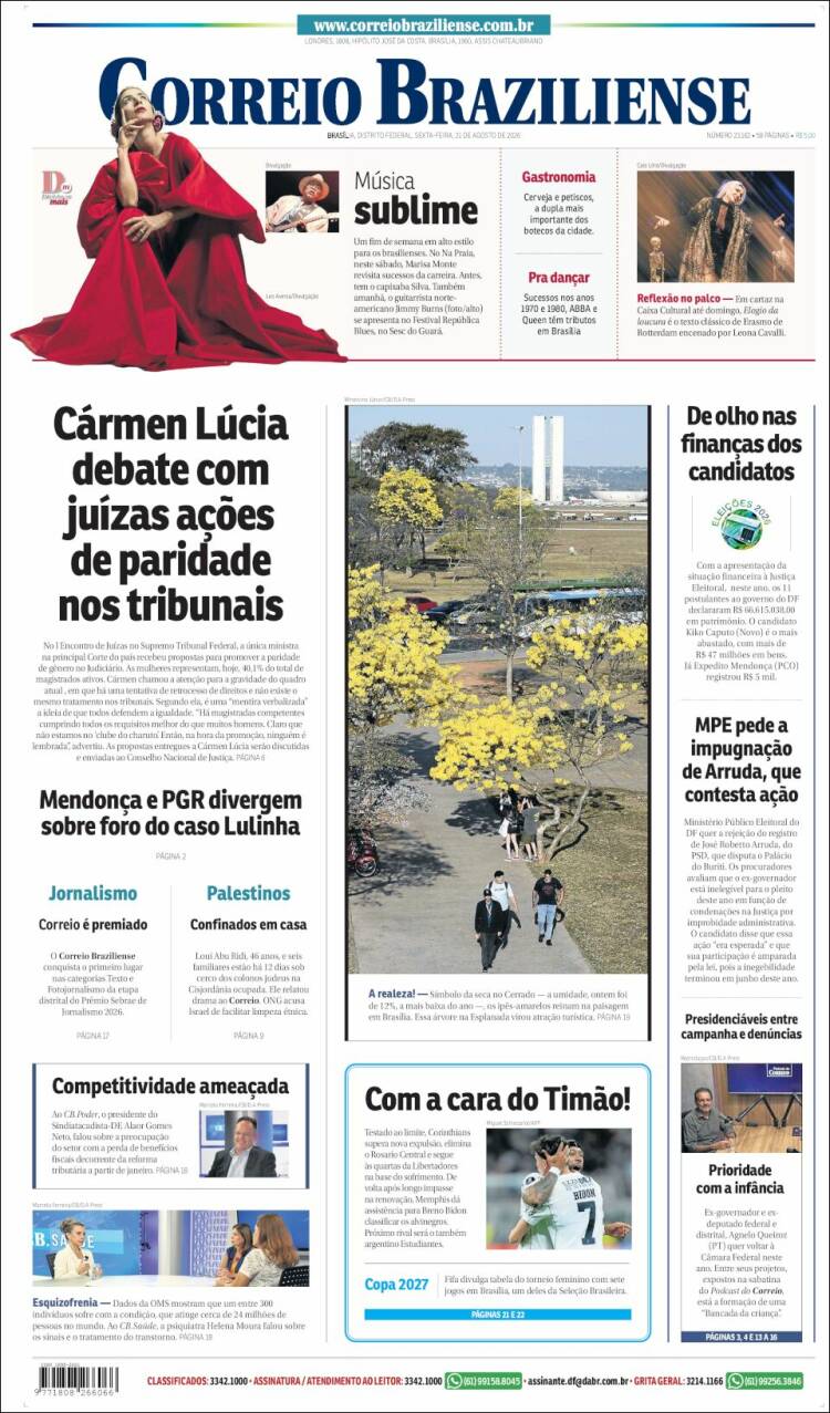 Portada de Correio Braziliense (Brasil)
