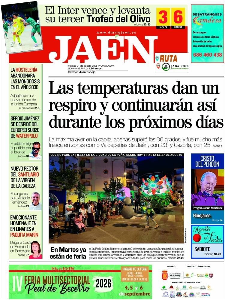 Portada de Diario Jaén (Espa&ntilde;a)